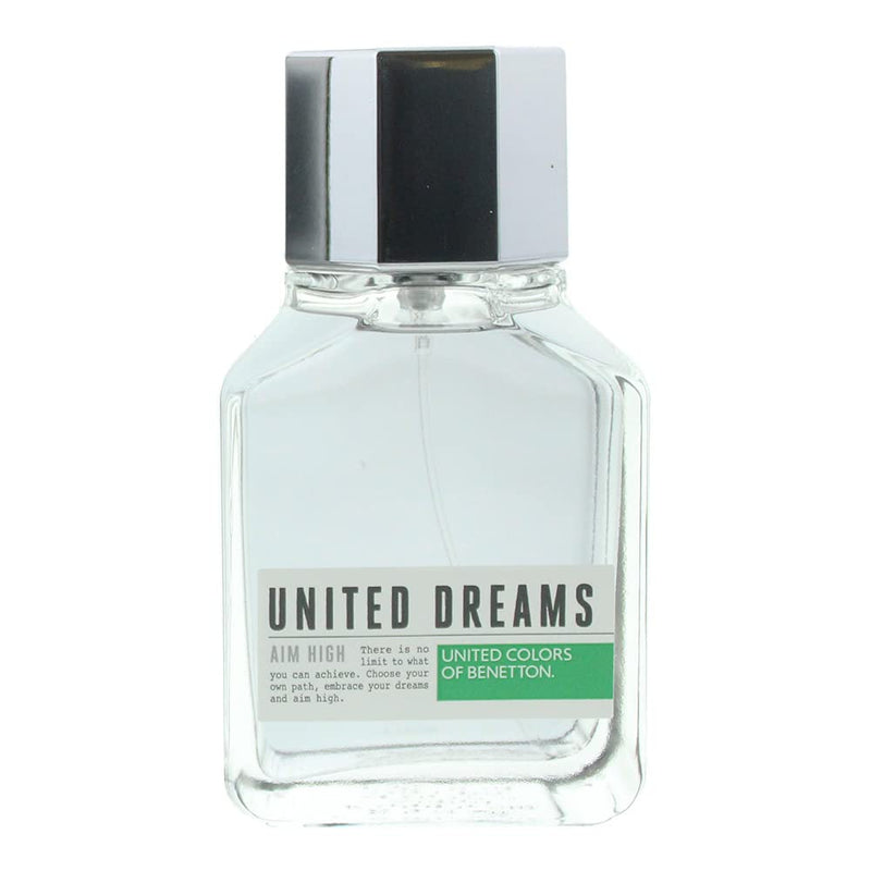 United Colors of Benetton United Dreams Eau de Toilette Spray for Men, Aim High, 3.4 Ounce