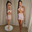 Custom Bobblehead,Personalized Custom Full,Custom Personalized Unique Handmade Bobbleheads Figurine,Action Figure Based on Your Photo (9''(22cm))