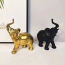 Desktop Elephant Figurines Gold Decor Resin Crafts Household Ornaments
