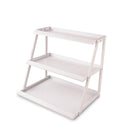 WWN 3 Tier White Candy Display - Snack holder with snack holder - Display Stand for Vendors- Cupcake display stand –Tabletop Shop Retail Display (WHITE)