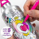Just My Style Color Your Own Water Bottle, Pre-Designed, Boys and Girls, Child, Ages 6+