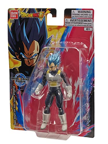 Bandai Namco - Dragon Ball Super - Super Saiyan Blue Vegeta, Dragon Ball Evolve 5" Action Figure