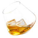 Old Fashioned Whiskey Tumblers, MyGift Set of 4 Tilted Crystal Scotch & Bourbon Glasses in Gift Box