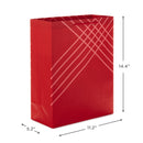 Hallmark 14" Extra Large Red Gift Bag Bundle (Pack of 3) for Birthdays Baby Showers