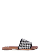 Madden NYC Women's Bling Flat Slide Sandals