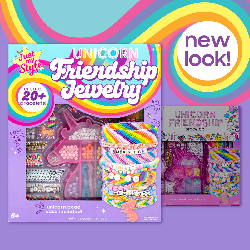 Just My Style Unicorn Friendship Bracelet Making Kit, Child, Ages 6+