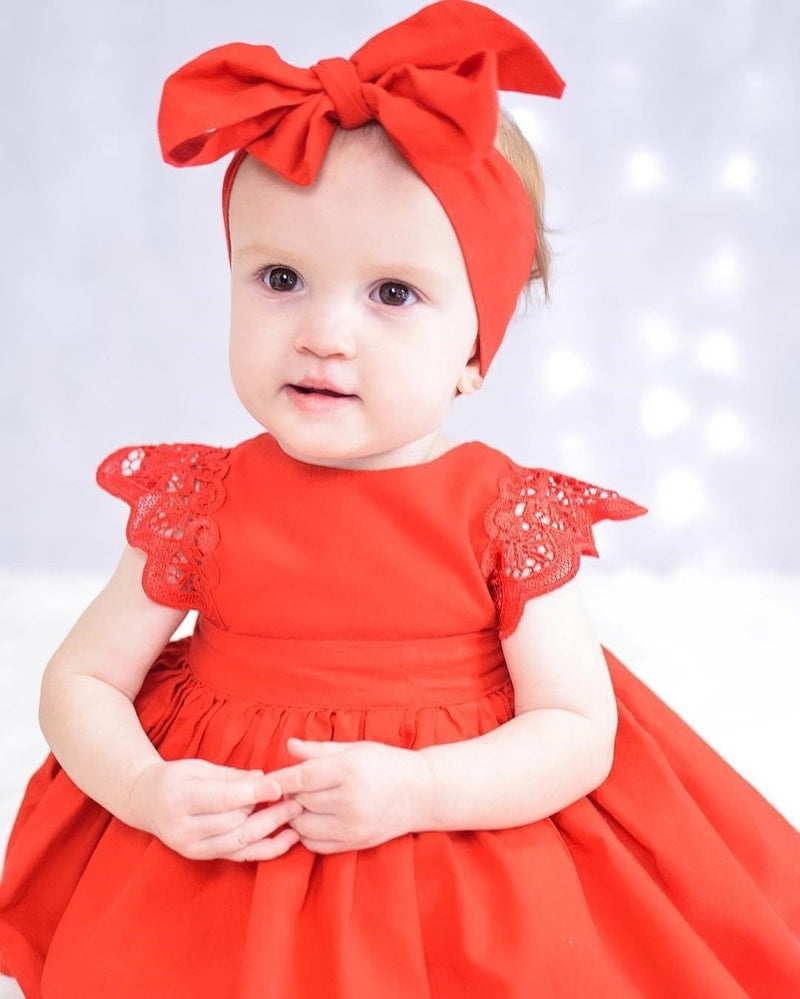 Newborn Toddler Baby Girl Clothes Romper Bodysuit+Headband Kids Dress Outfit