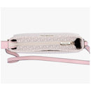 Michael Kors Women's Jet Set Large Messenger Crossbody Bag- Vanilla / Powder Blush