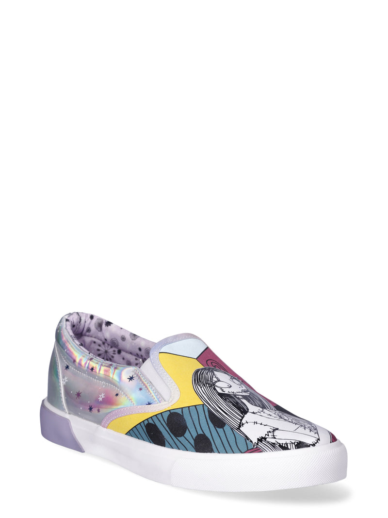 Women?s Disney Nightmare Before Christmas Low Top Slip-On Sneakers, Sizes 6-11