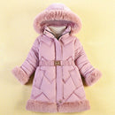 Winter Thicken Kids Jackets For Girls Coats Warm Girl Jackets Jackets Hooded Outerwear Infant 3 4 5 6 7 8Yrs Children Clothes