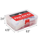 DMI 175-Piece First Aid Kit for Minor Injuries, Cuts and Scrapes, All-Purpose, Portable and Convenient, Includes Bandages