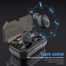 Wireless Earbuds Bluetooth 5.0 Headphones IPX7 Waterproof TWS Deep Bass Stereo Noise Cancelling Headset in Ear W/ 140H Playtime Mic USB-C Charging Case LED Battery Display for Sport Android/iOS
