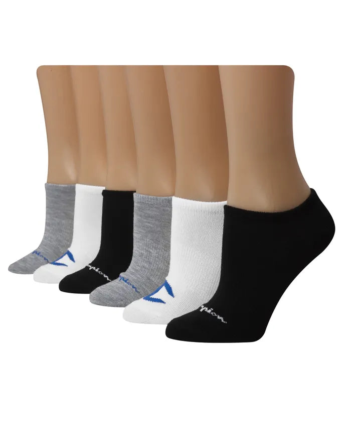 Women's Super No-Show Socks Multi Logo, 6-pairs