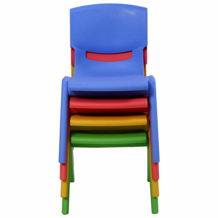 4-pack Colorful Stackable Plastic Children Chairs