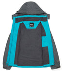 DC Diamond Candy Womens Rain Jacket Waterproof Coat with Hood Windproof Lightweight Hiking Jackets