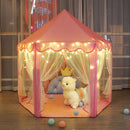 Princess Castle Kids Play Tent Toys for 3 6 8 12 Years Indoor Girls Hexagon Playhouse