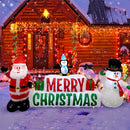 10ft Long Christmas Inflatables, Merry Christmas Sign with Santa Claus,
