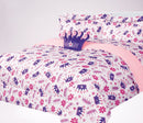 6-PC Twin Crown purple complete bed in bag comforter bedding set