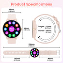 Carkira Smart Watch (Answer/Dial Call),1.39" Touch Display Fitness Tracker with Sport Modes, Smartwatch with IP68 Waterproof,Step Counter Watch for Android (pink)