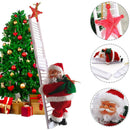 Santa Climbing Ladder Electric Santa Claus Climbing Rope Ladder Decoration