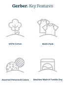 Gerber Baby Girl Sleep 'N Play Footed Pajamas, 2-Pack