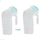 BodyHealt Deluxe Male Urinal Bottle - Glow in The Dark Male urinals 32oz/1000ml Bed Buddy with Spill Proof Lids. Plastic Pee Portable Urinal for Men(1PC)