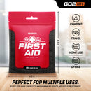 Go2Kits First Aid Kit 2.0 with Cleansing Wipes USA Made 38 Piece Basic Plus (1 Pack)
