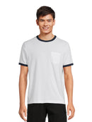 George Men’s & Big Men's Ringer Tee with Short Sleeves, 2-Pack, Sizes S-3XL