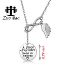 Memorial Jewelry Sympathy Gift A Piece of My Heart Lives In Heaven Lariat Y Necklace Loss Jewelry Gift (Y neckalce)