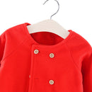 GYRATEDREAM 9M-4T Toddler Baby Girl Coats Kids Cloak Button Warm Thick Jacket Clothes Baby Fall Winter Outwear Clothes Set