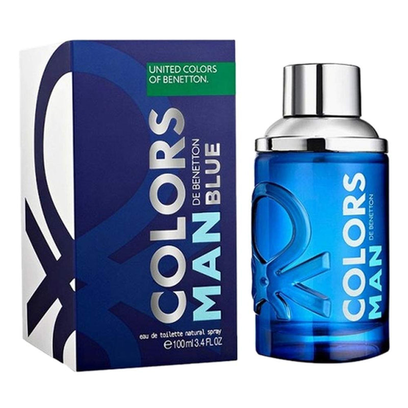 Benetton Colors Man Blue Eau de Toilette Spray For Men 3.4 Oz