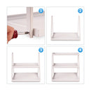 WWN 3 Tier White Candy Display - Snack holder with snack holder - Display Stand for Vendors- Cupcake display stand –Tabletop Shop Retail Display (WHITE)