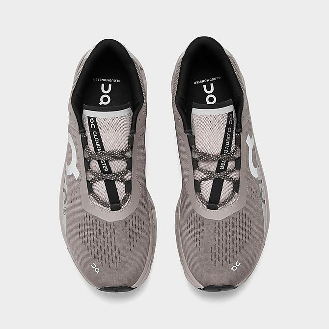 On Men's Cloudmster Running Shoes in Grey/Cinder