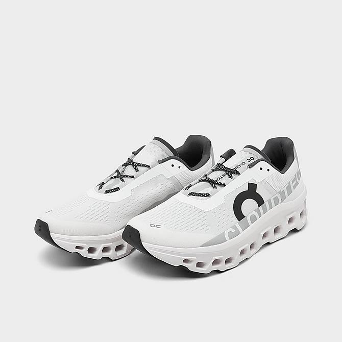 On Men's Cloudmster Running Shoes in White/Undyed White