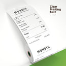 MUNBYN Thermal Paper 3 1/8 x 230ft, 10 Rolls Receipt Paper Work for Star Micronics TSP100 TSP143 Epson 80mm Receipt Printer Square POS Register, 80mm Thermal Receipt Paper, BPA Free, Plus Version
