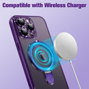 OOK Magnetic Case for iPhone 14 Pro Max Full Body Protection Case Purple | Compatible with MagSafe, Kickstand, Screen Protector, Anti-Scratch, Shockproof Cover, for Women Men