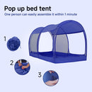 LEEDOR Mosquito Net Bed Tent Canopy Indoor Tent Privacy Bed Fort Dream Tent for Kids or Adult Navy Full 75 X 54 X 47H'' (Mattress Not Included)