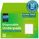 Inspire Extra Large Super Absorbent Disposable Bed Pads for Incontinence Ultra Thick and Absorbent Bed Pads Disposable Adult | Puppy Pads | Pee Pads for Adults (30" X 36" Pack of 50)