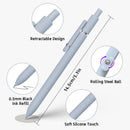 UIXJODO Gel Pens, 5 Pcs 0.5mm Black Ink Pens Fine Point Smooth Writing Pens, High-End Series Pens for Journaling Note Taking, Cute Office School Supplies Gifts for Women Men (Morandi)