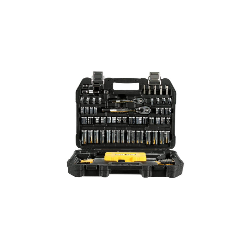 DEWALT Mechanics Tools Kit and Socket Set, 1/4" & 3/8" Drive, SAE, 108-Piece (DWMT73801)