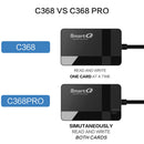 SmartQ C368 USB 3.0 Card Reader - Plug & Play, Compatible with Apple & Windows, Supports SD, Micro SD, MS, CF Cards