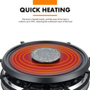 GIVENEU Electric Fondue Pot Sets with Barbecue Grill, 600ml Fondue Pot with 8 Forks and Electric Raclette, Dual Adjustable Thermostats, Perfect Fondue Grill Combo for Family Fun