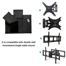 iBirdie Outdoor TV Cover 60 to 65 inch Weatherproof, Cover Size 58''L x 37''H, Waterproof for Outside Flat Screen 60 to 65 inch TV, Black, 600D Thick Fabric TV Screen Protector with Bottom Cover