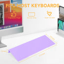 Rulyyo Ergonomic Computer Keyboard Stand - 17 Inch Purple Acrylic Keyboard Riser for Desk Tilted Keyboard Holder Tray with Non-Slip Strip for Home Office Easy Typing & Working