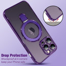 OOK Magnetic Case for iPhone 14 Pro Max Full Body Protection Case Purple | Compatible with MagSafe, Kickstand, Screen Protector, Anti-Scratch, Shockproof Cover, for Women Men