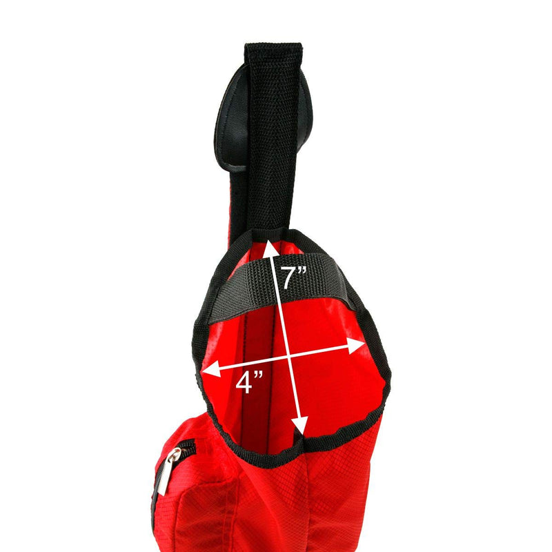 Small Red Lightweight Foldable Carry Walking Golf Club Travel Bag