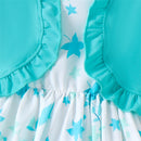 PatPat Floral Girl Dress Toddler Girl Clothes 2pcs Kid Sleeveless Dress and Short Sleeve Ruffled Cardigan Outfits Set, Mintblue, 2 Years