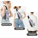 Clear Sling Bag, EEEkit Stadium Approved Chest Backpack for Women Men,