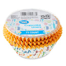 Great Value Confetti Cupcake Liners, 75 Count