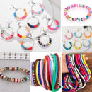 Koralakiri 12000Pcs Flat Polymer Clay Beads Kit 48 Colors,6mm Heishi Beads for Bracelets Necklaces Jewelry Making Gifts for Girls Ages 6-12